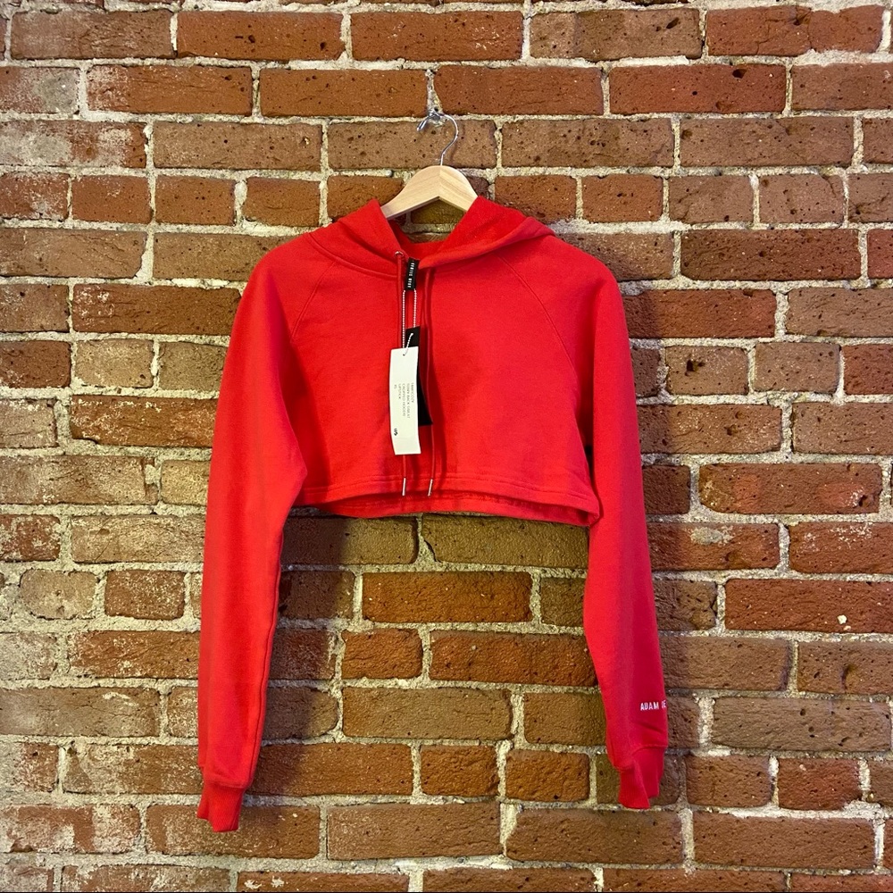 NWT Adam Selman Sport Cropped Hoodie